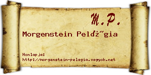 Morgenstein Pelágia névjegykártya